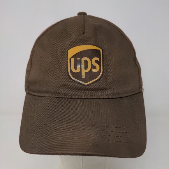 Wearguard Men's Strapback Hat Brown Adjustable UPS Employee Uniform Cap - Picture 2 of 7